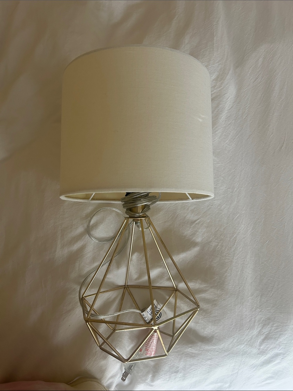 Target Geometric Table Lamp with White Shade